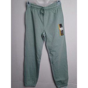Athletic Works Boys Fleece Jogger Sweat Pants Green Size Large (10-12) NEW